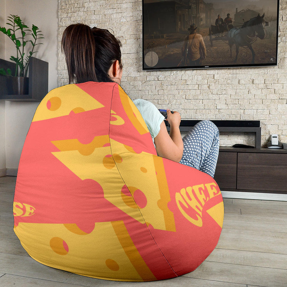 Sliced Cheese Pattern  Bean Bag Cover