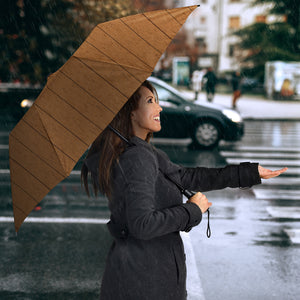 Wood Printed Pattern Print Design 03 Umbrella