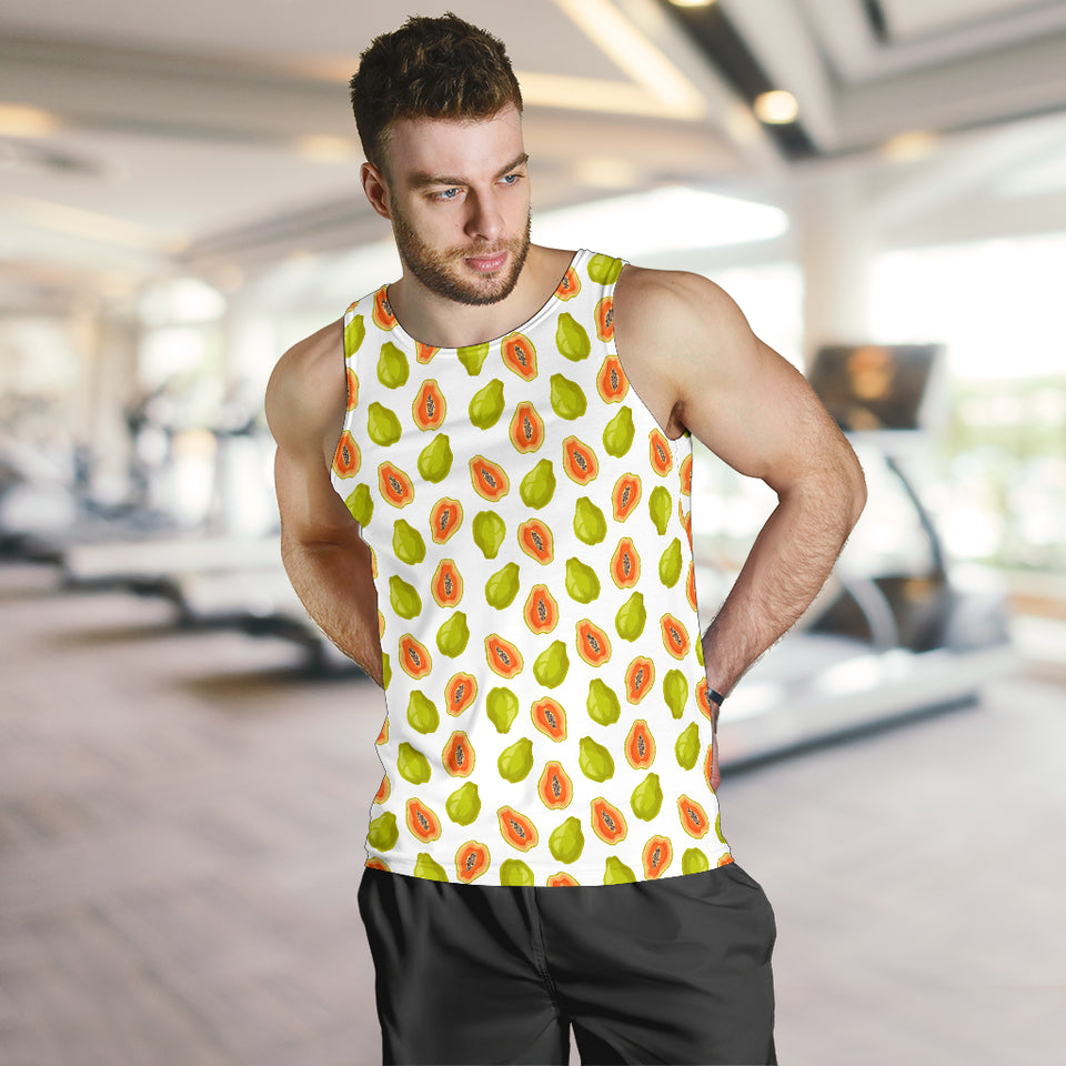 Papaya Pattern Theme Men Tank Top