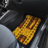 Egypt Hieroglyphics Pattern Print Design 01 Front and Back Car Mats