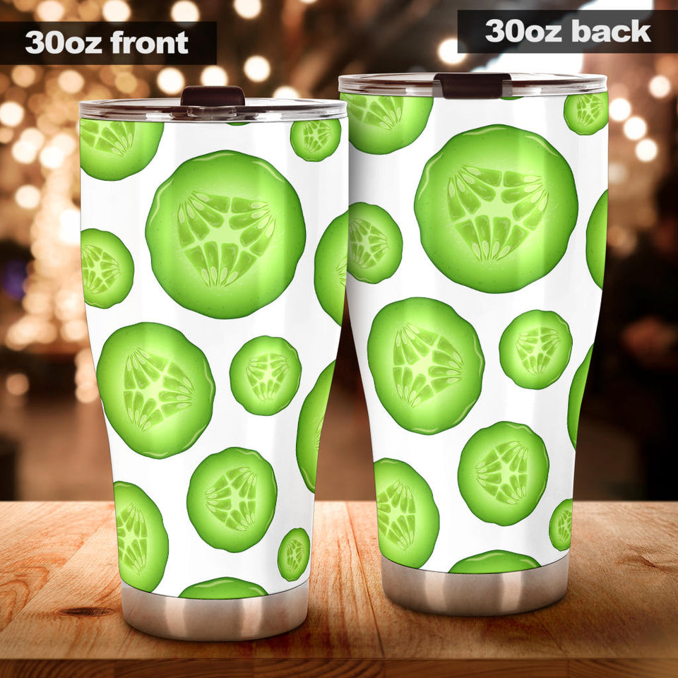 Sliced Cucumber Pattern Tumbler