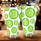 Sliced Cucumber Pattern Tumbler