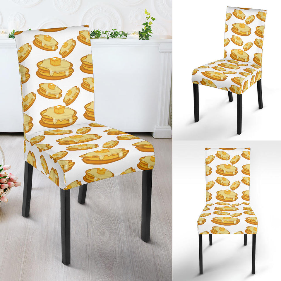 Pancake Pattern Print Design 05 Dining Chair Slipcover