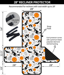 Halloween Pattern Recliner Cover Protector