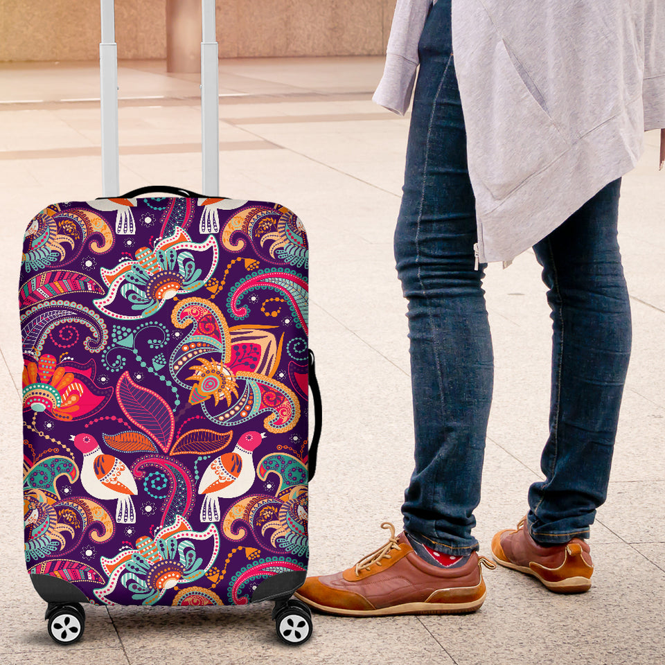 Indian Pattern Background Luggage Covers