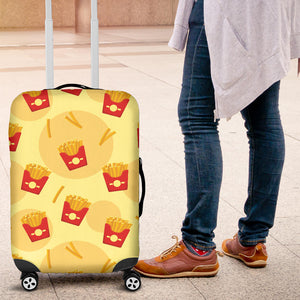 French Fries Pattern Background Luggage Covers