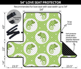 Chameleon Lizard Circle Pattern Loveseat Couch Cover Protector