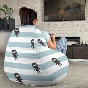 Ninja Pattern Stripe Background Bean Bag Cover