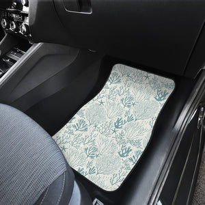 Coral Reef Pattern Print Design 02 Front Car Mats