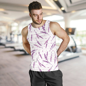 Lavender Pattern Stripe Background Men Tank Top