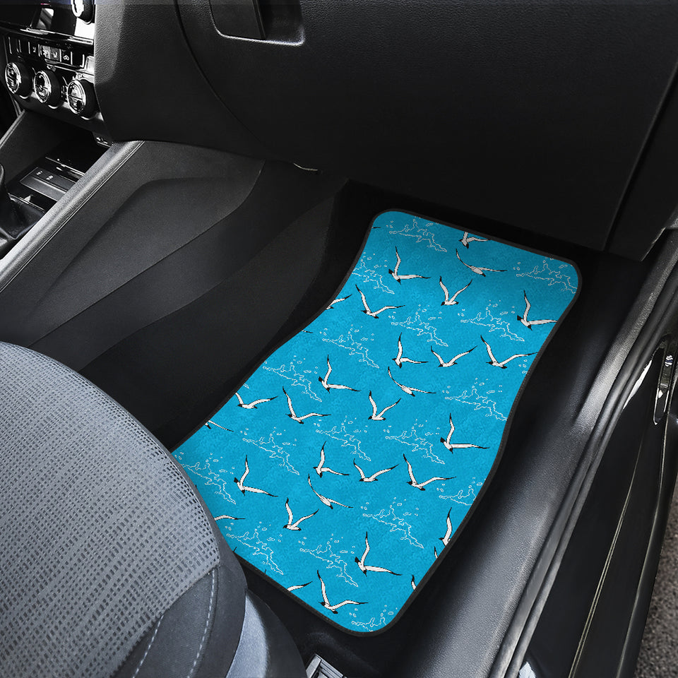 Seagull Pattern Print Design 05 Front Car Mats