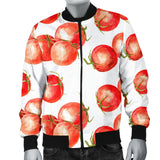 Tomato Water Color Pattern Men Bomber Jacket