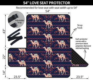 Camel Pattern Loveseat Couch Cover Protector