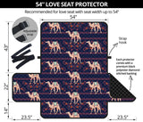 Camel Pattern Loveseat Couch Cover Protector