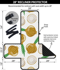 Onion Pattern Background Recliner Cover Protector