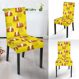 Guinea Pig Pattern Print Design 05 Dining Chair Slipcover