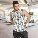 Zebra Pattern Men Tank Top