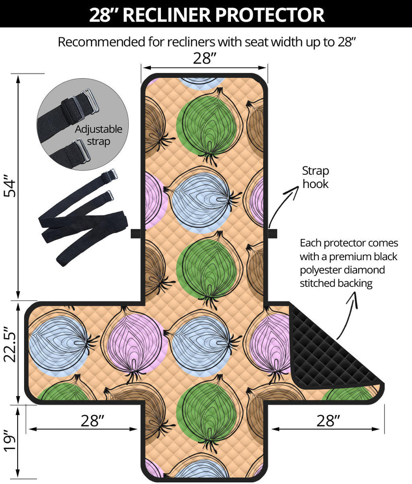 Onion Pattern Recliner Cover Protector