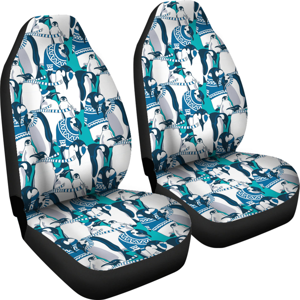 Penguin Pattern Universal Fit Car Seat Covers