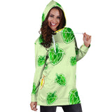 Hop Graphic Decorative Pattern Women Hoodie Dress