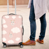 Goat Could Pink Pattern Luggage Covers