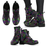Sea Turtle Pattern Leather Boots