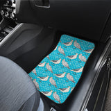 Seagull Pattern Print Design 02 Front and Back Car Mats