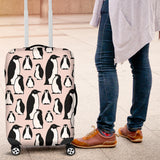Penguin Pattern Background Luggage Covers