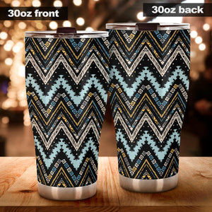 Zigzag Chevron African Afro Dashiki Adinkra Kente Tumbler