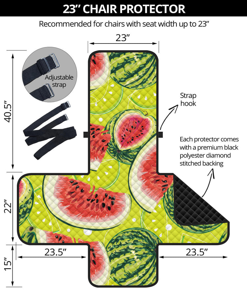 Watermelon Theme Pattern Chair Cover Protector