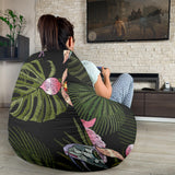 Snake Leaves Coconut Pattern Bean Bag Cover