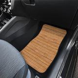 Wood Printed Pattern Print Design 04 Front Car Mats