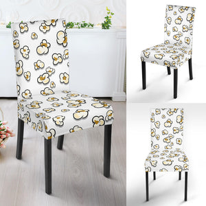 Popcorn Pattern Print Design 04 Dining Chair Slipcover