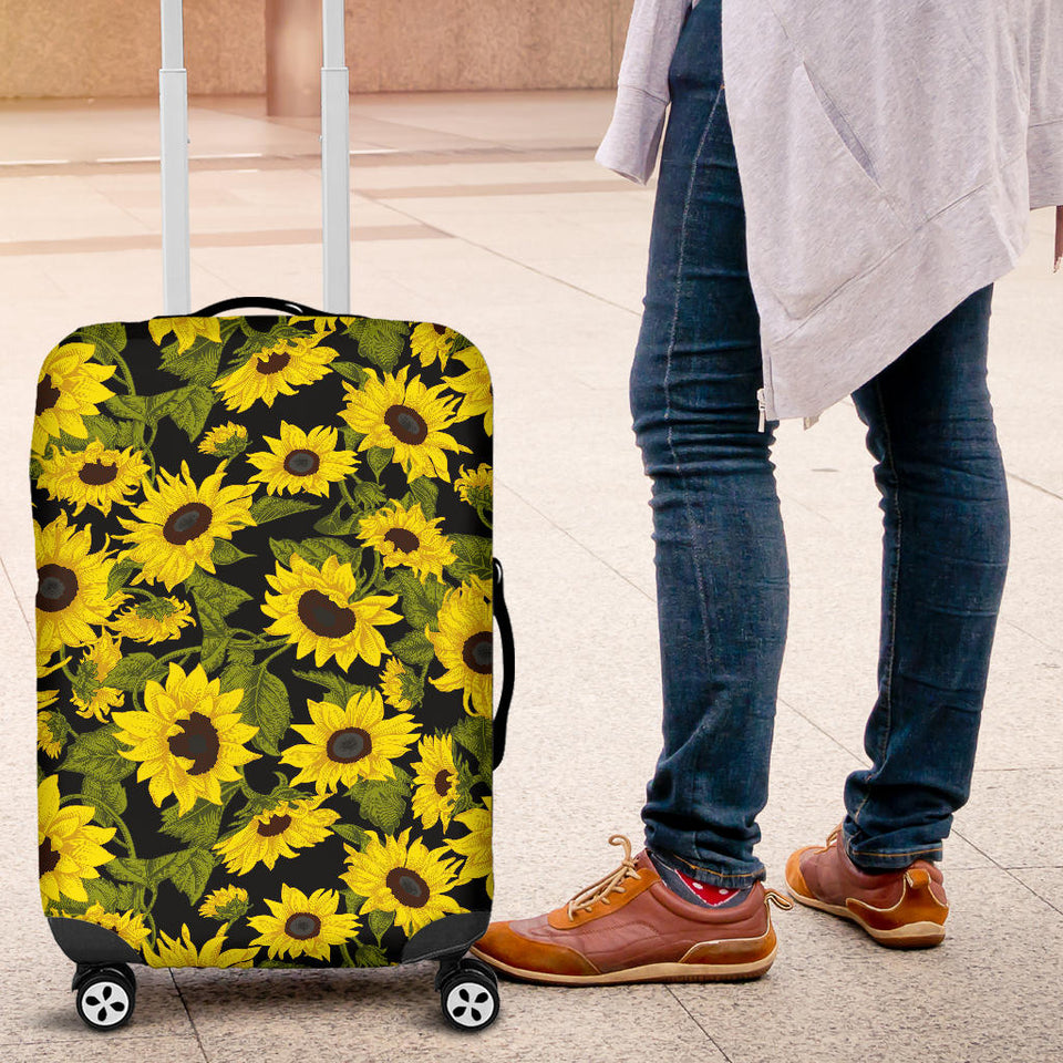 Sunflower Theme Pattern  Luggage Covers