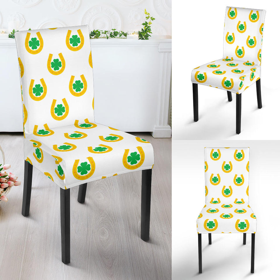 Horseshoes Pattern Print Design 03 Dining Chair Slipcover
