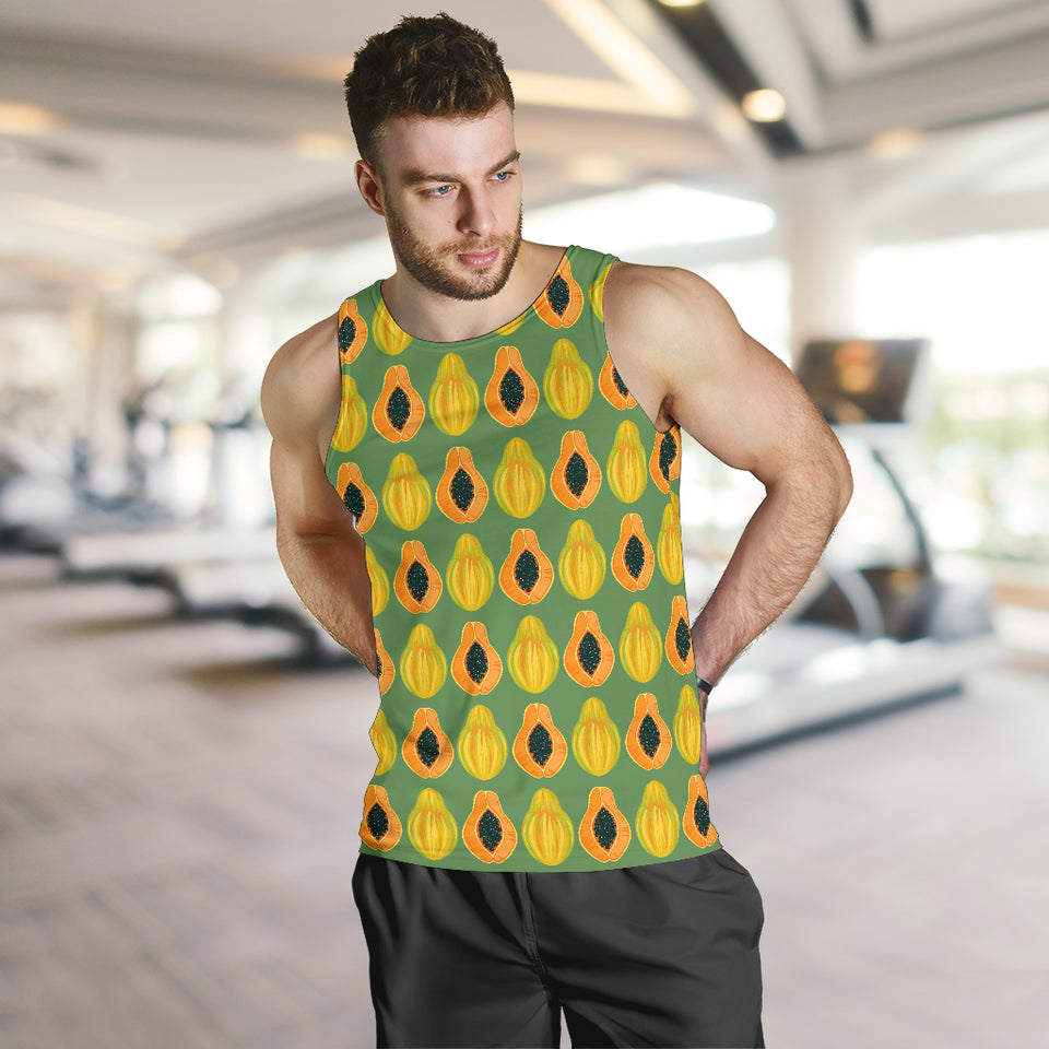 Papaya Pattern Background Men Tank Top