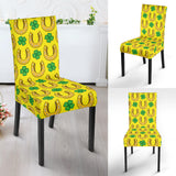Horseshoes Pattern Print Design 01 Dining Chair Slipcover