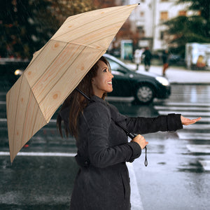 Wood Printed Pattern Print Design 05 Umbrella