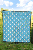 Pelican Pattern Print Design 02 Premium Quilt