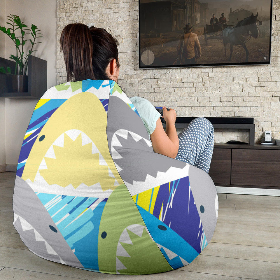 Shark Head Pattern Bean Bag Cover