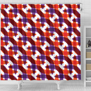 Boomerang Pattern Background Shower Curtain Fulfilled In US
