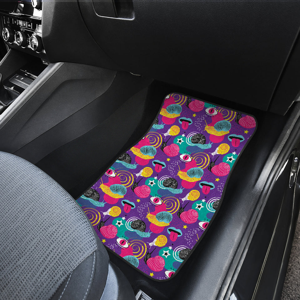 Snail Pattern Print Design 02 Front Car Mats