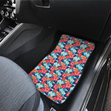 Hibiscus Pattern Print Design 05 Front Car Mats