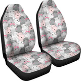 Hippopotamus Pattern Print Design 03 Universal Fit Car Seat Covers