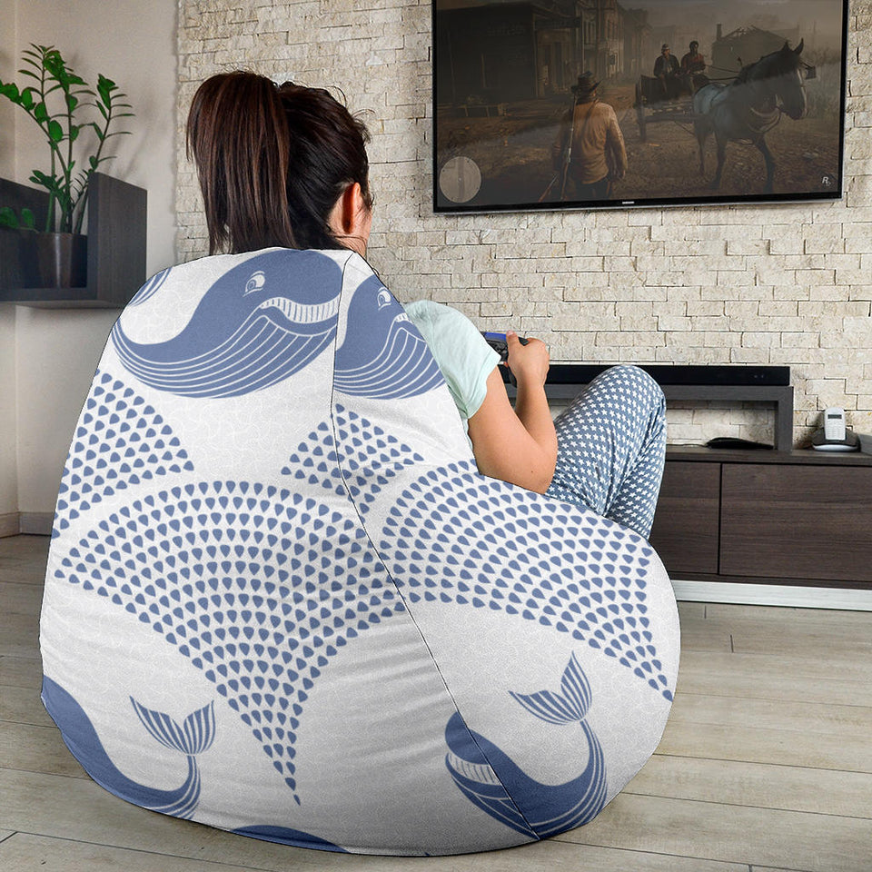 Whale Pattern Bean Bag Cover