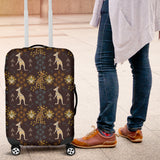 Kangaroo Aboriginal Theme Pattern  Luggage Covers