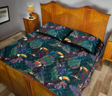 Toucan Pattern Quilt Bed Set