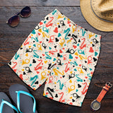 Saxophone Pattern Background Men Shorts