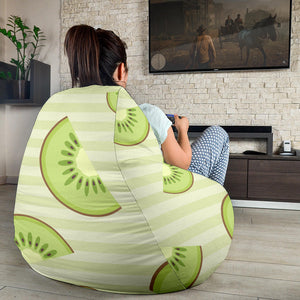 Kiwi Pattern Striped Background Bean Bag Cover