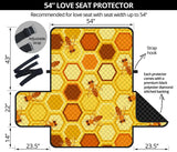 Bee and Honeycomb Pattern Loveseat Couch Cover Protector